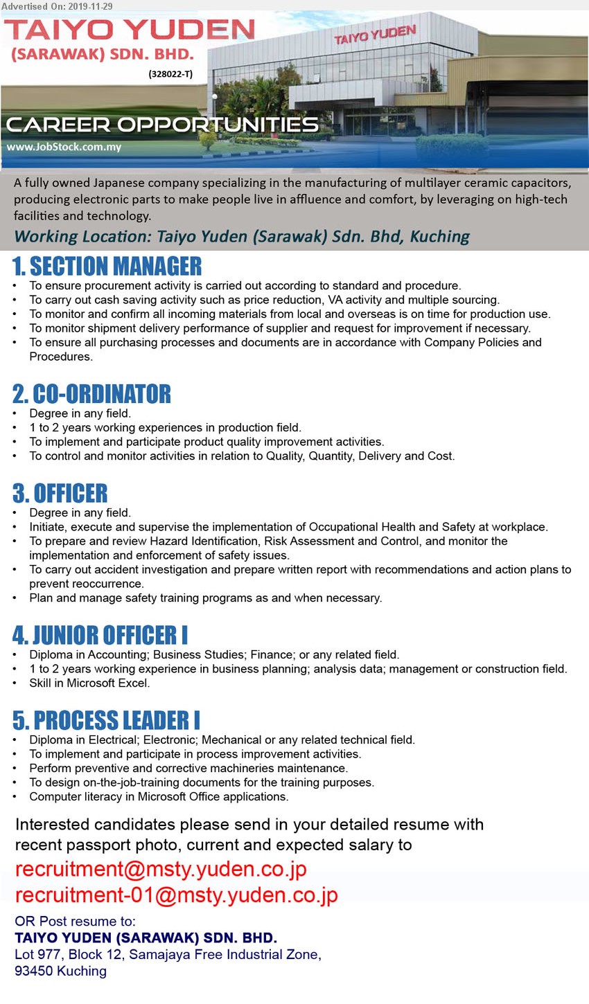 Sarawak Job Vacancy 2020 - mowmalay