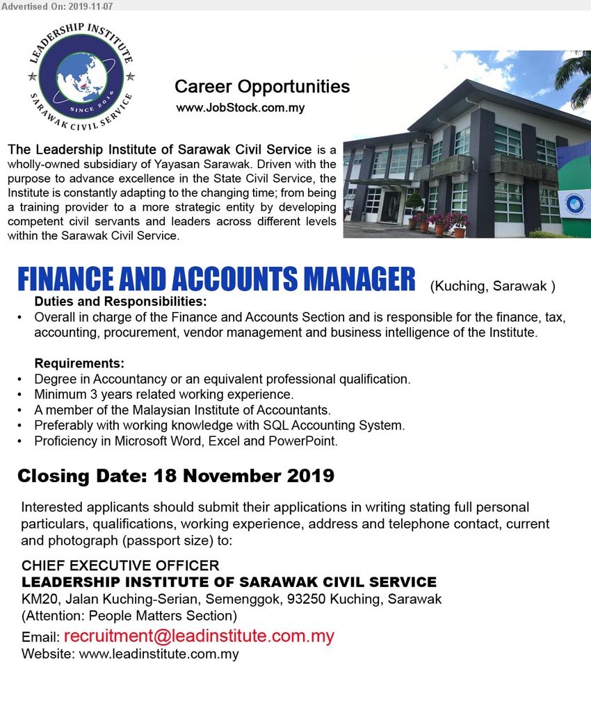Vacancy In Kuching 2019 / Pullman Kuching Hotel Job Vacancy For