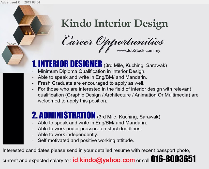 Advertisement Detail Kindo Interior Design